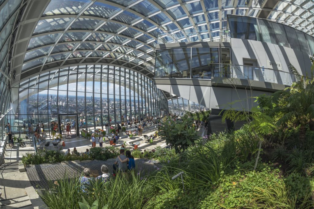 The Skygarden at the Walkie Talkie Building.